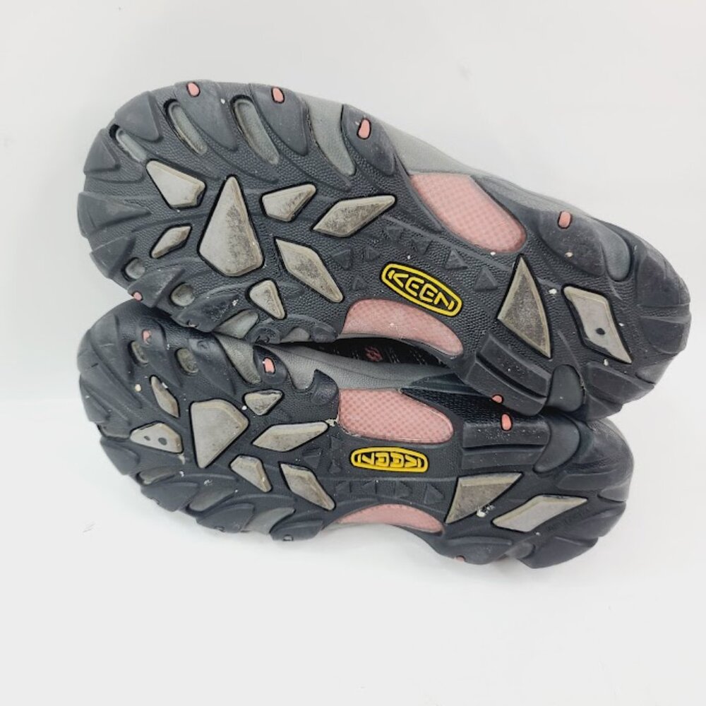 Keen Women's Black Pink Flint Low Steel Toe Athletic Work Shoe Size‎ 8M - Picture 5 of 7